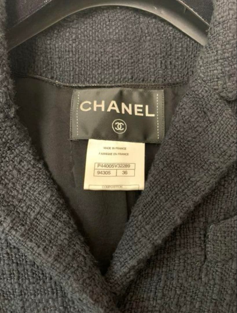 セール　シャネル ジャケット ツイードジャケット テーラード ココマーク