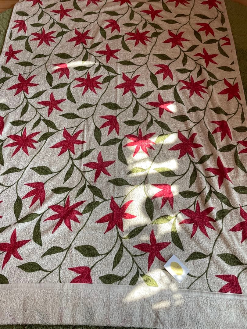 丸洗い可【シビラ】タオルケット140×190（フローレス）2枚セット