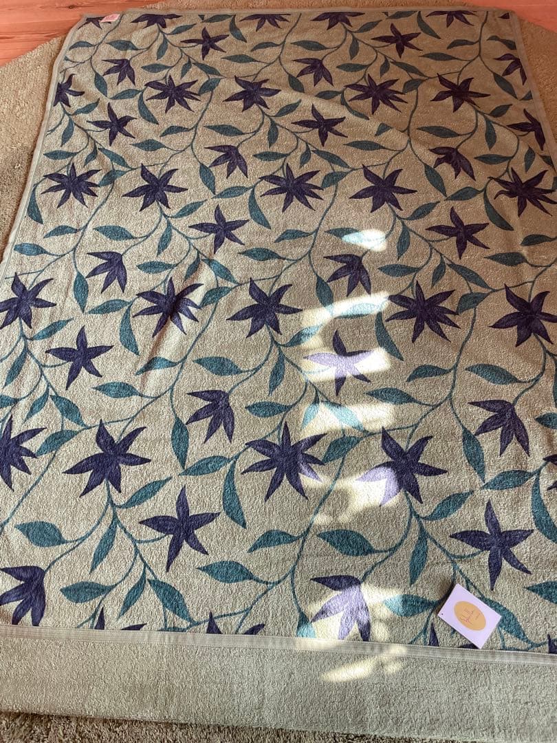 丸洗い可【シビラ】タオルケット140×190（フローレス）2枚セット