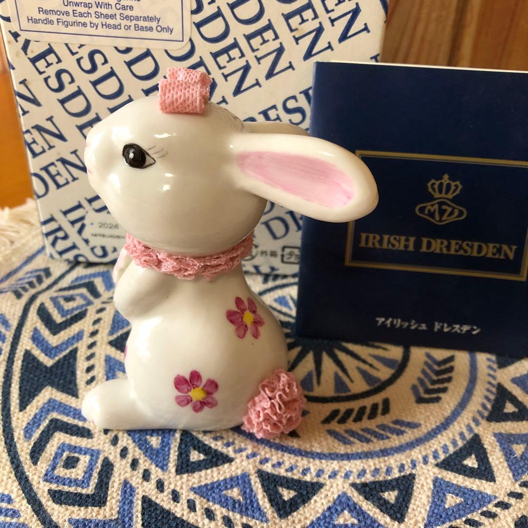 アイリッシュ　ドレスデン　干支　ウサギ