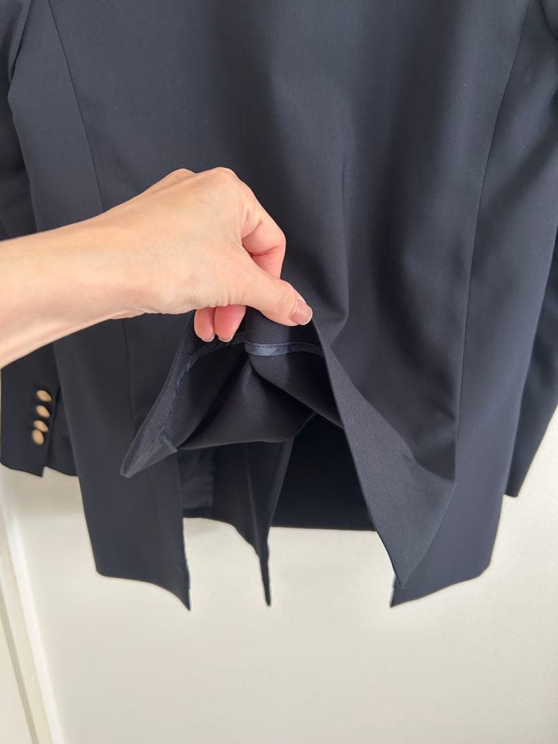 CADUNE ライトテーラードジャケット紺 36