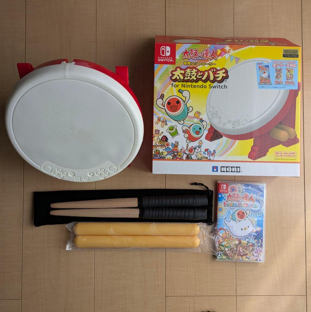 太鼓の達人 ドンダフルフェスティバル　 ソフト・太鼓・バチのセット