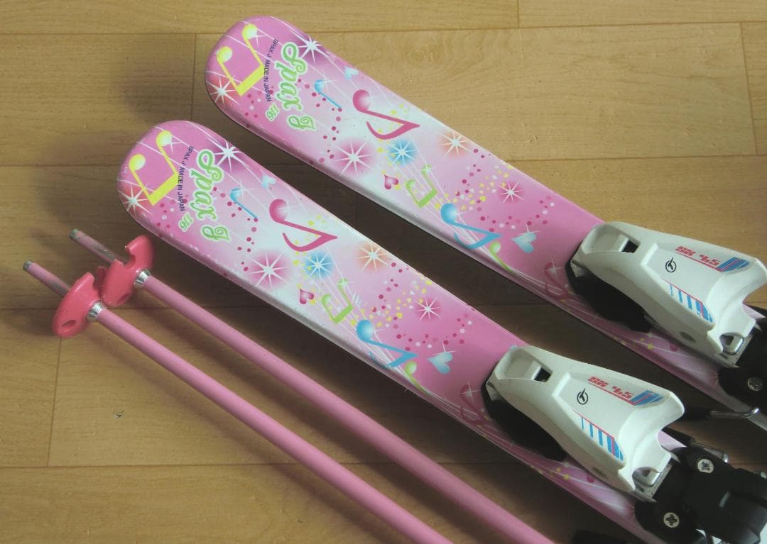 ■■送料無料■KAZAMA■子供用スキーフルセット■板116靴22■WAX済■■