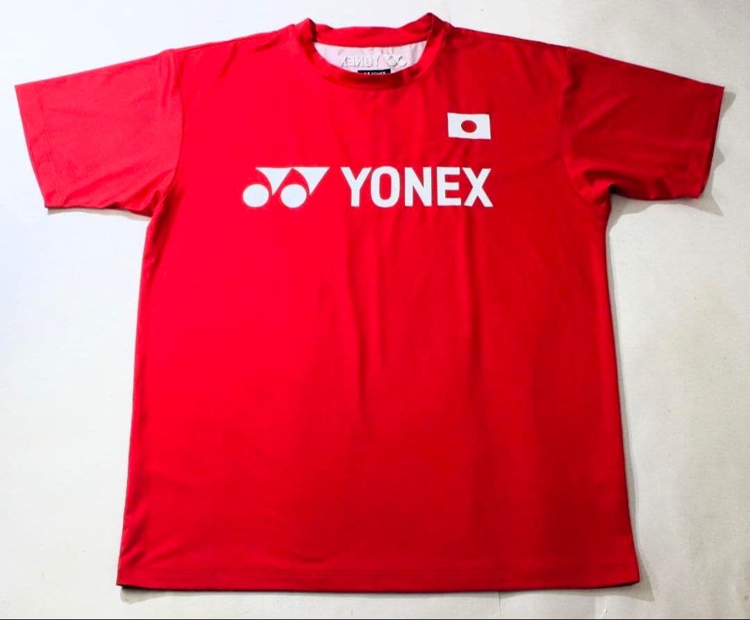 YONEX バドミントン Tシャツ レッド 日本代表（非売品）