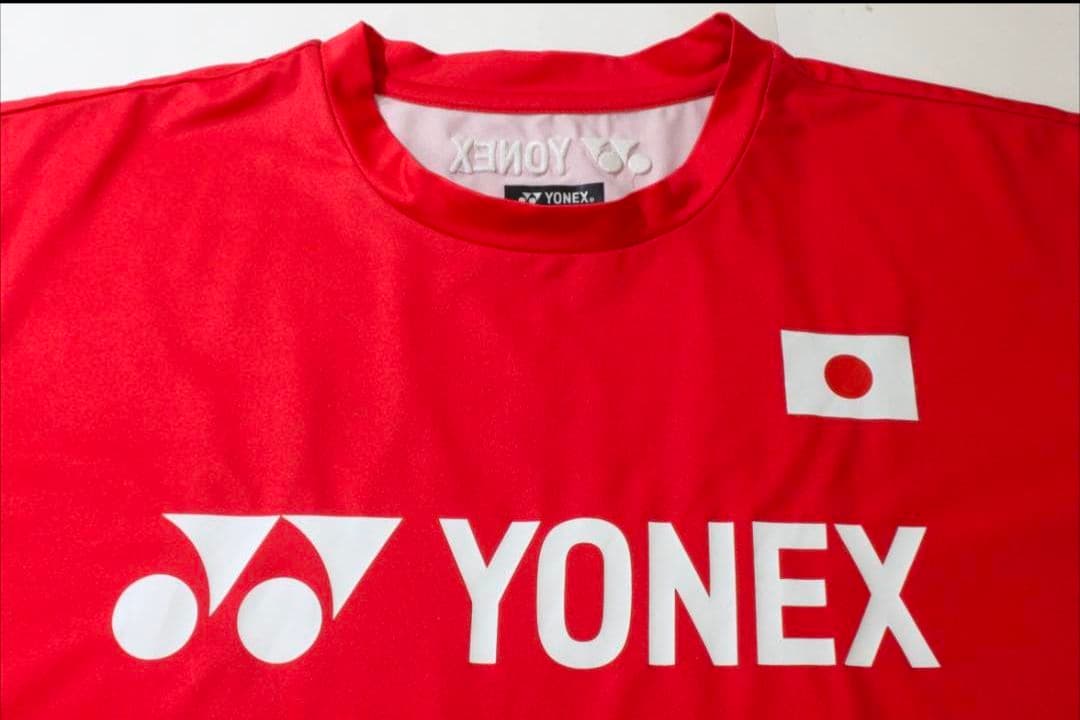 YONEX バドミントン Tシャツ レッド 日本代表（非売品）