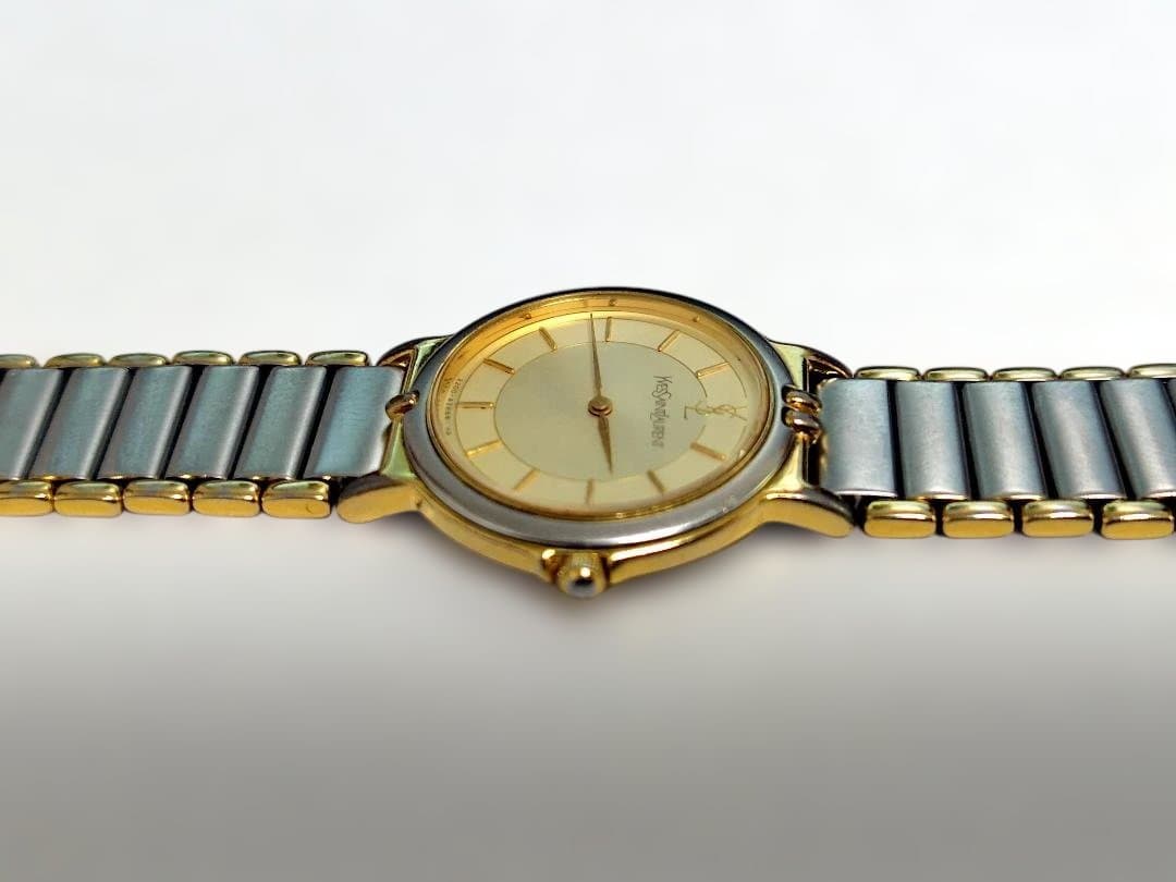 Yves Saint Laurent クォーツ腕時計 ゴールド/シルバー