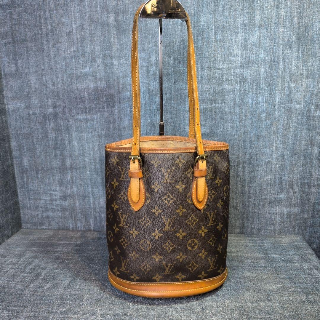 ルイヴィトン usa製 モノグラム M42238 バケットPM ポーチ無