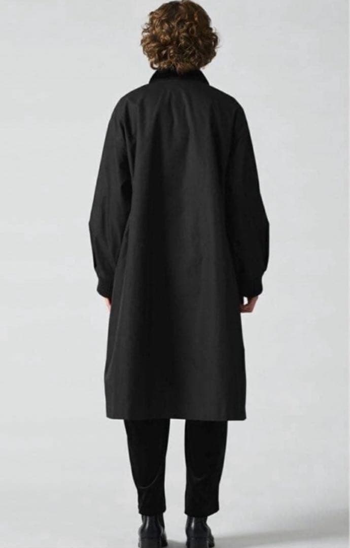 美品mizuiroind バックボアコート　ミズイロインド　黒