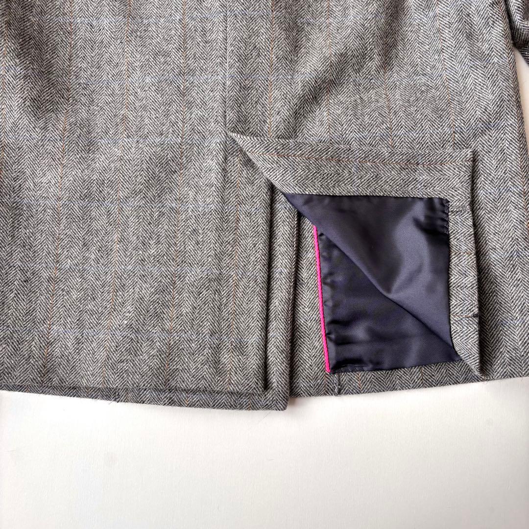 [美品]スピックアンドスパン♪ウールヘリンボンジャケット