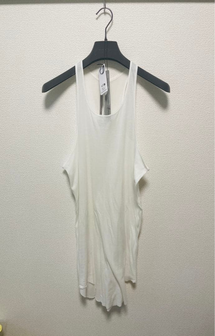 25ss RICK OWENS Basic リブタンクトップ Milk