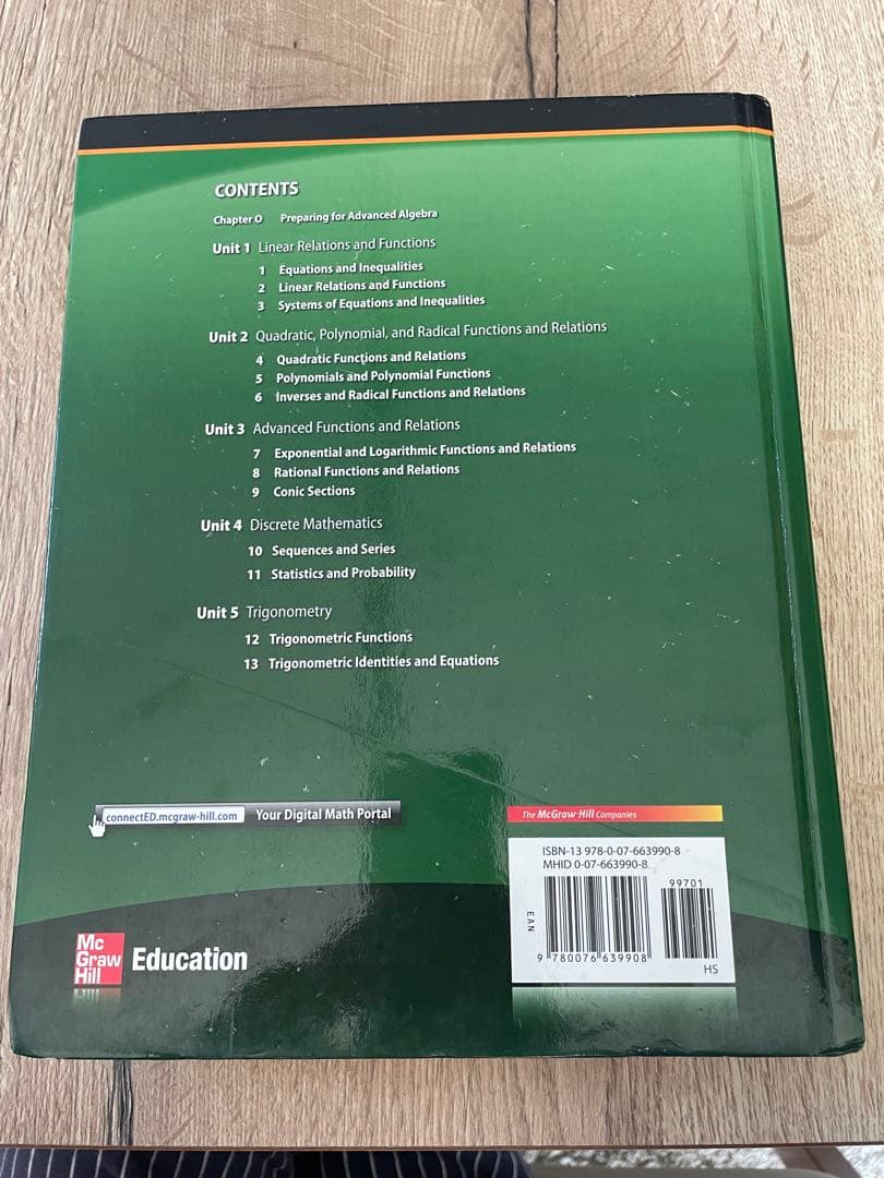 Algebra 2 McGraw-Hill 【マグロウヒル・エデュケーション】