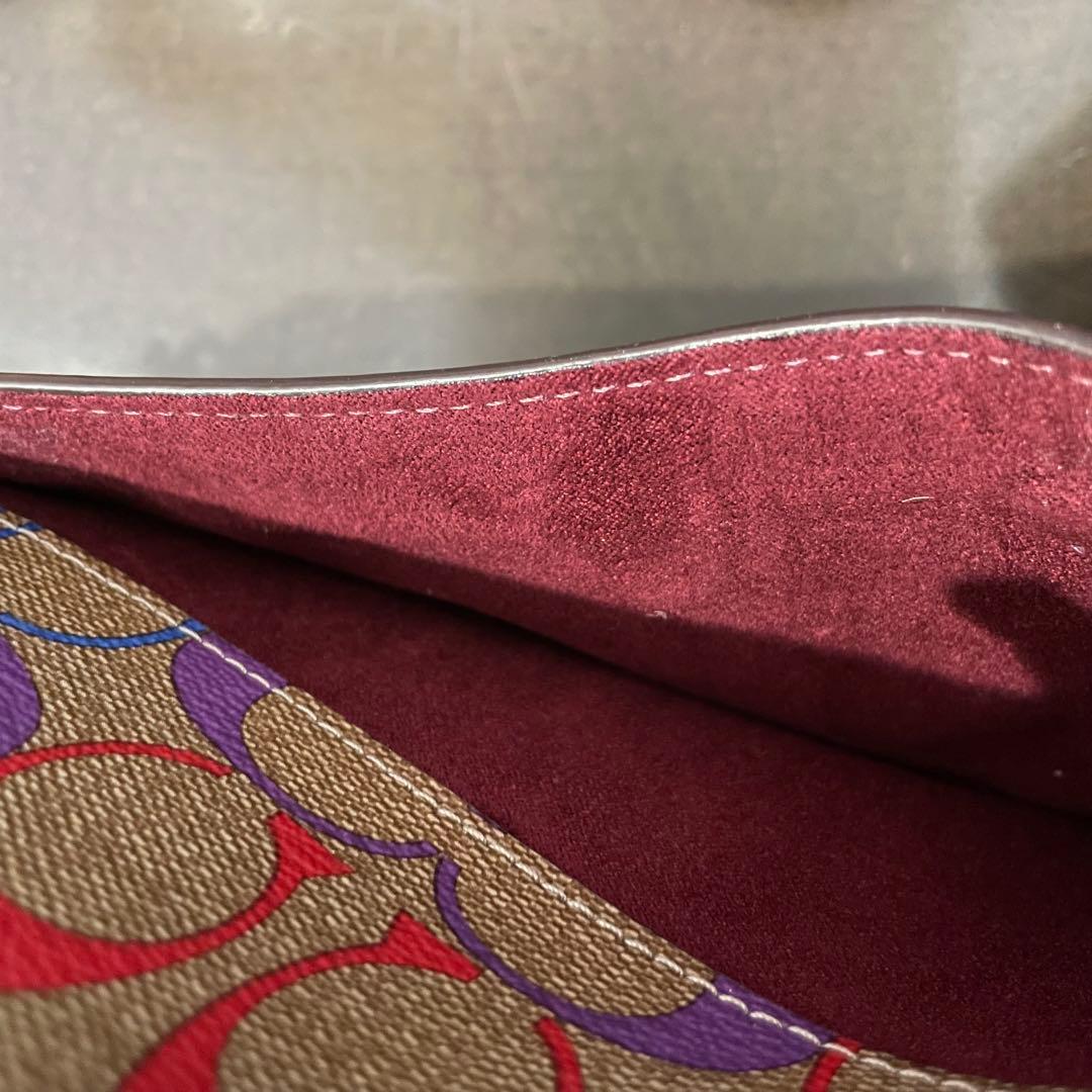 COACH コーチ レインボー カラフル ショルダーバッグ