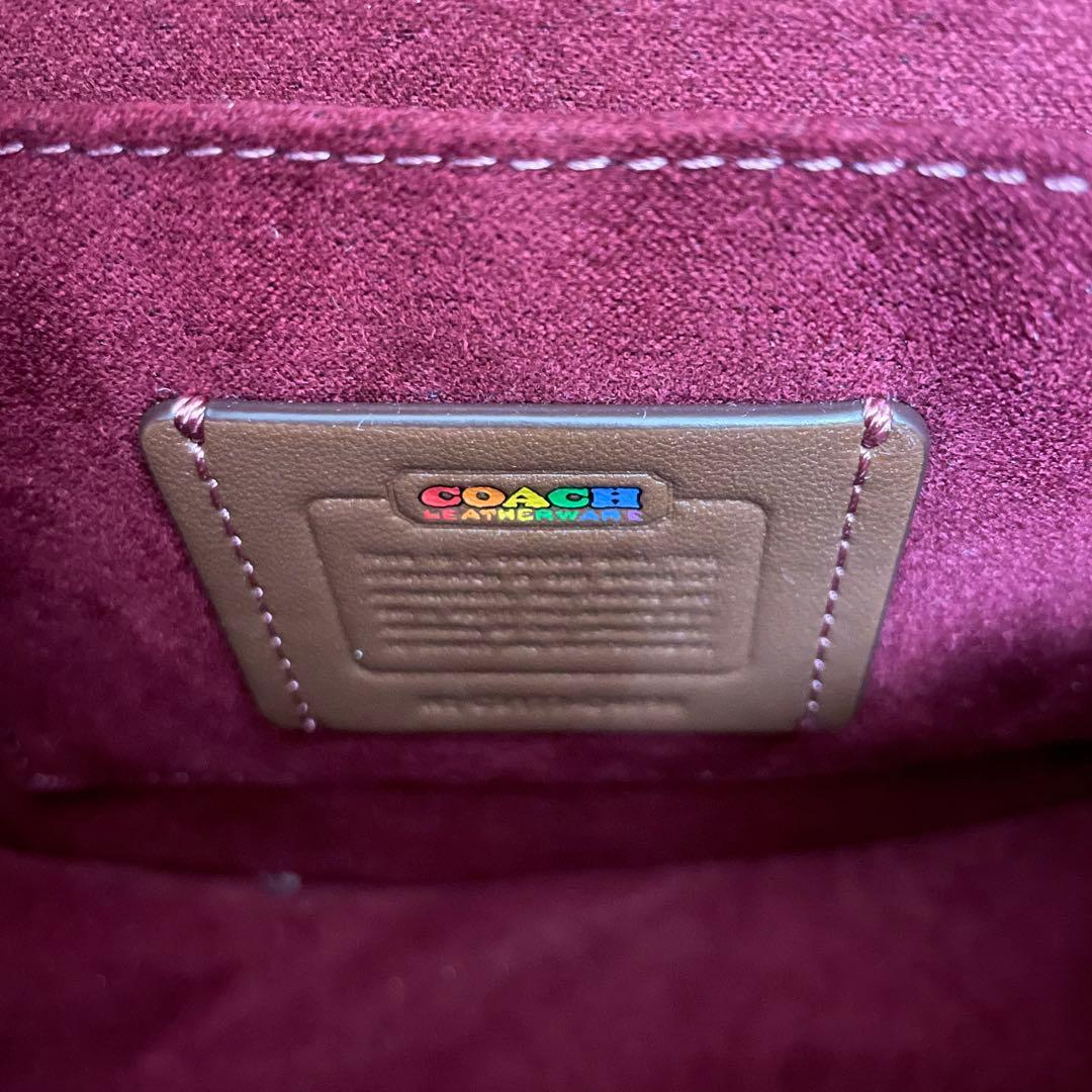 COACH コーチ レインボー カラフル ショルダーバッグ