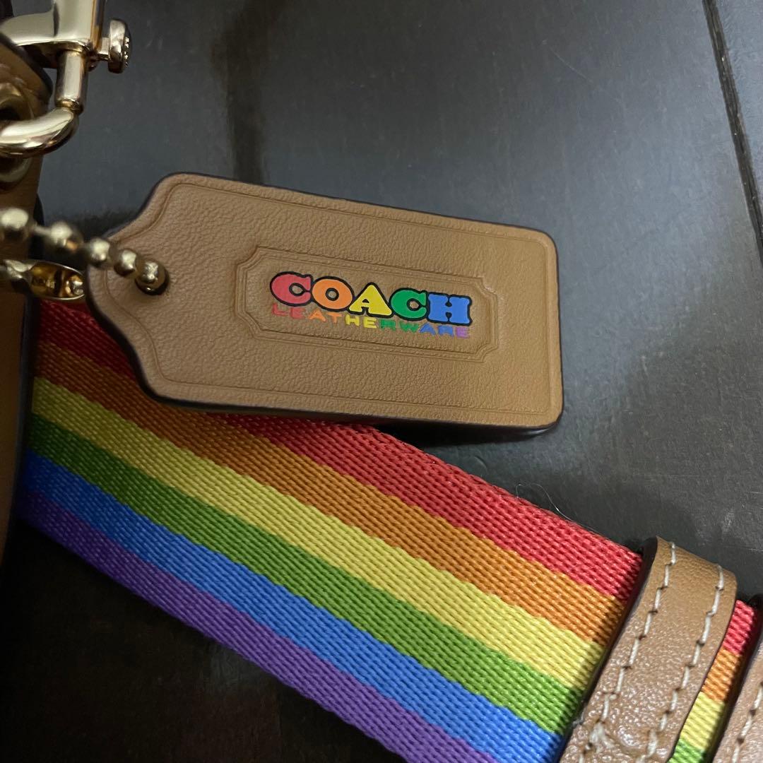 COACH コーチ レインボー カラフル ショルダーバッグ
