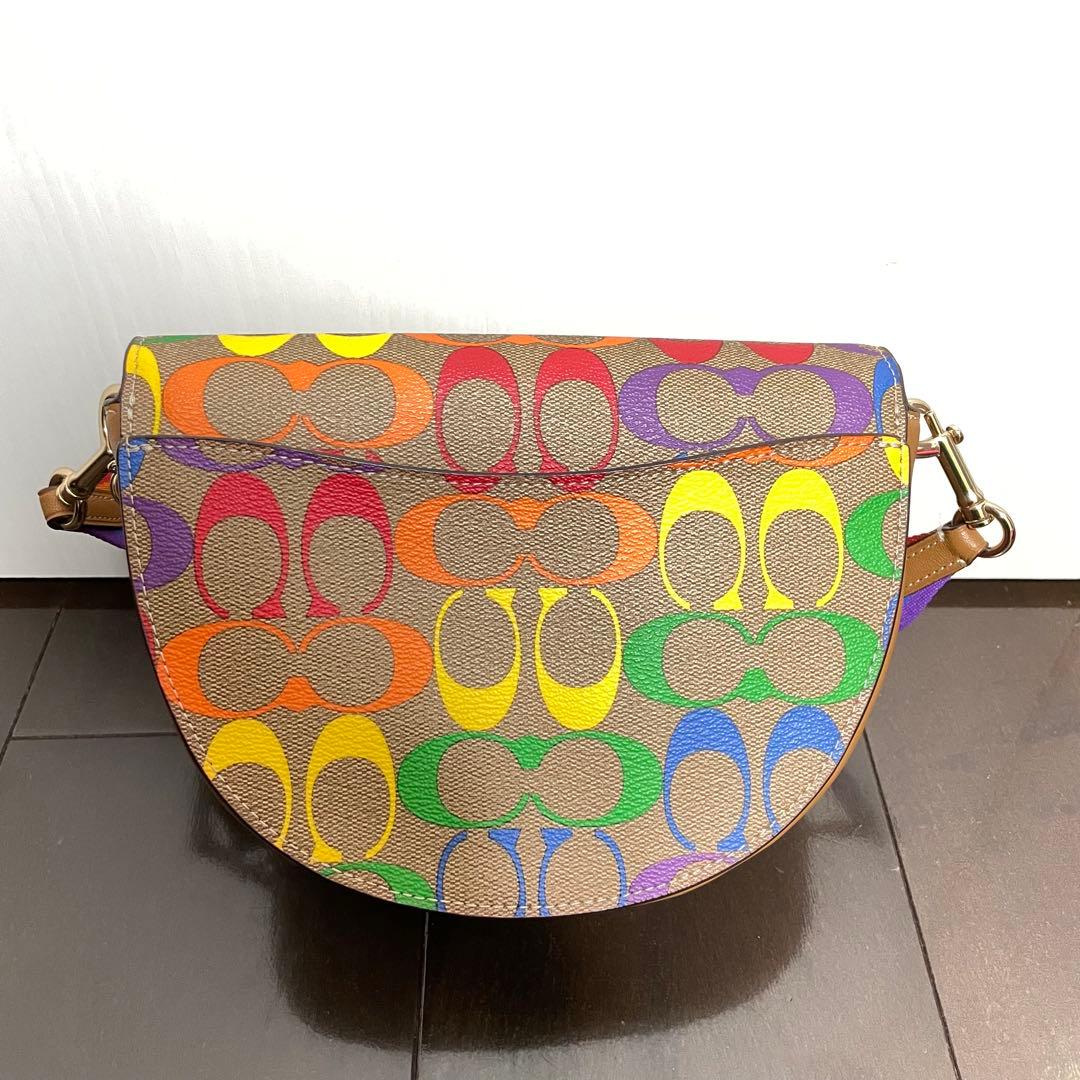 COACH コーチ レインボー カラフル ショルダーバッグ