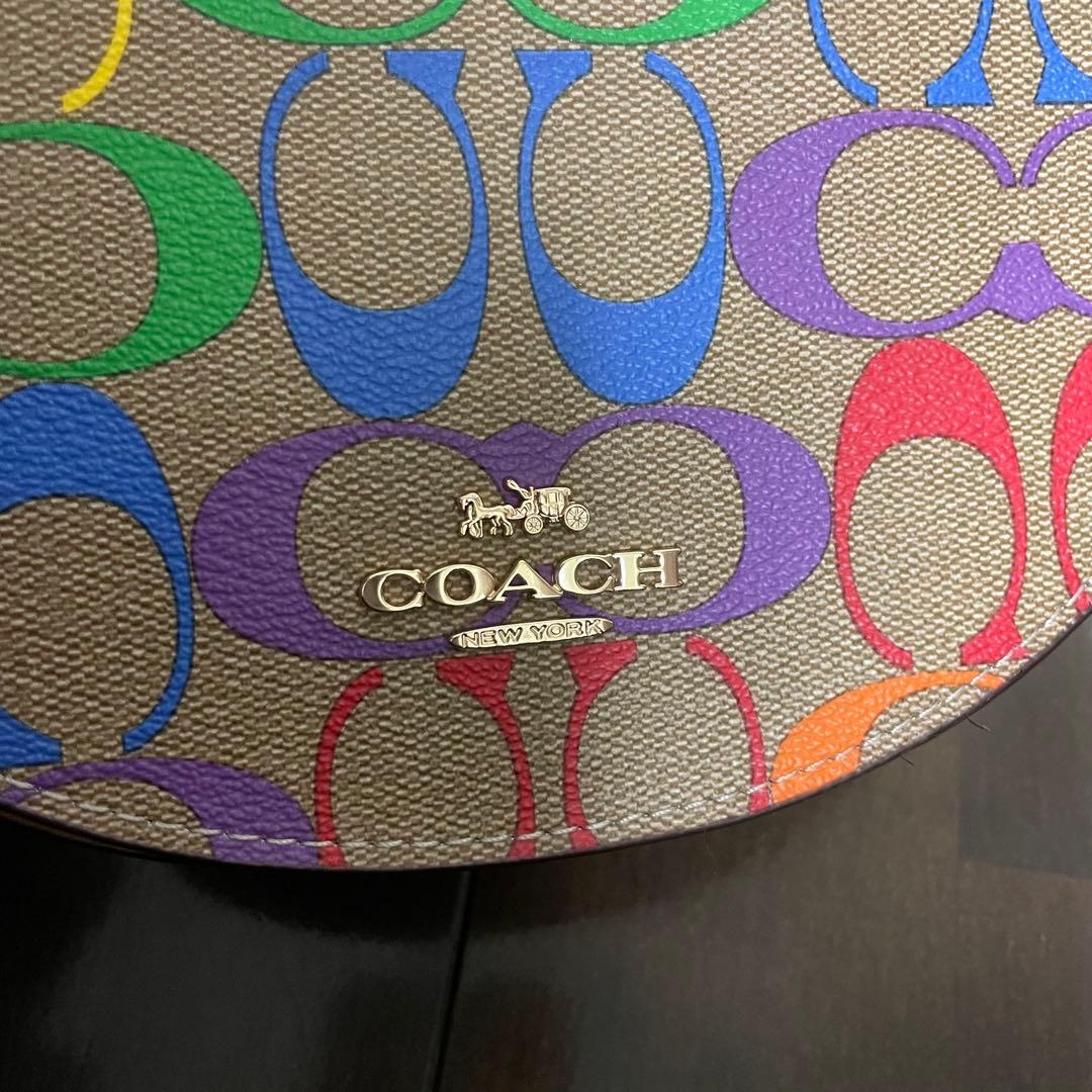 COACH コーチ レインボー カラフル ショルダーバッグ