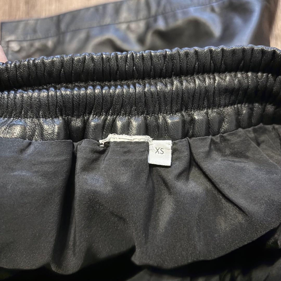LOEWE レザー ブラック ショートパンツ XS