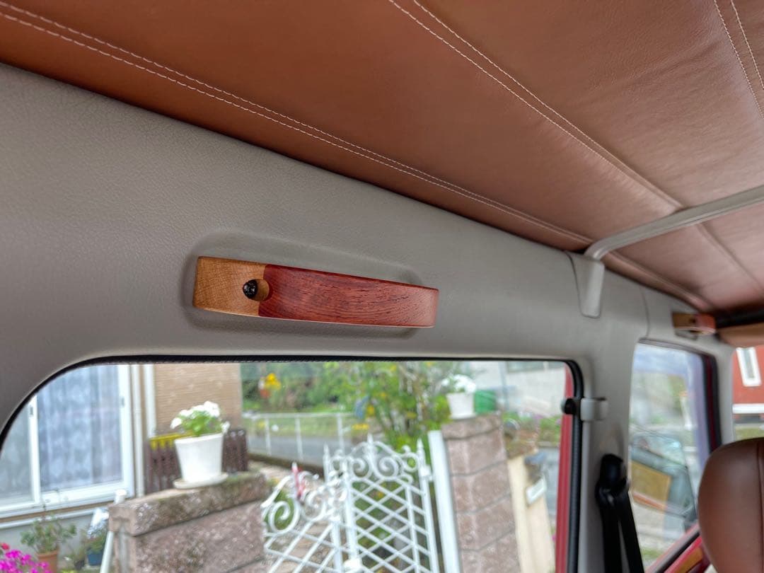 ★ジムニーJA11 JA12 JA22用木製アシストグリップ ツートン★