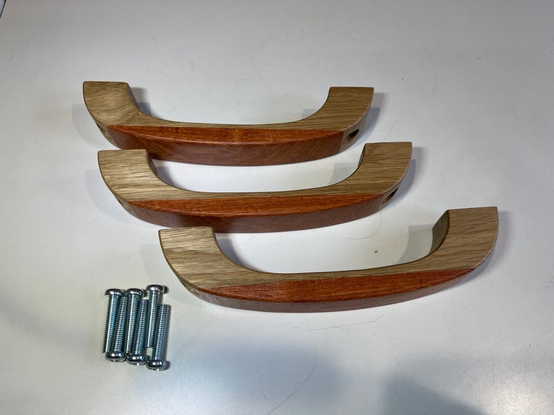 ★ジムニーJA11 JA12 JA22用木製アシストグリップ ツートン★