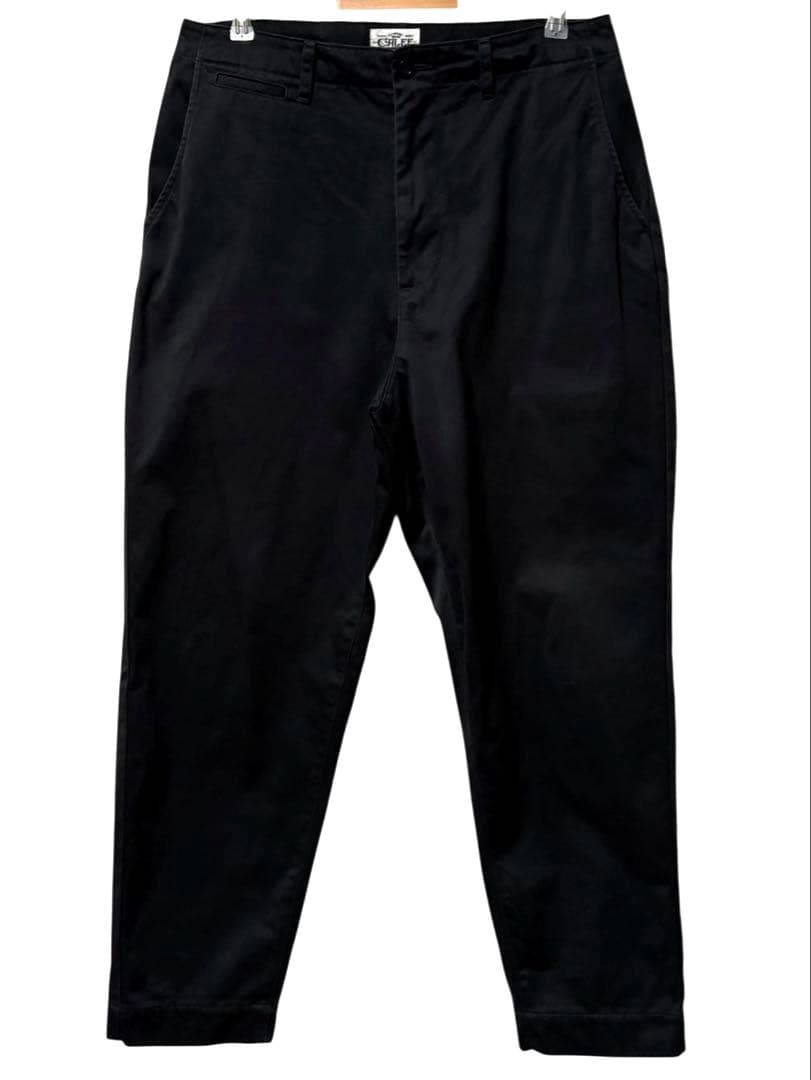 CALEE キャリー ワイドチノトラウザー ルードアメカジバイカー 黒 L