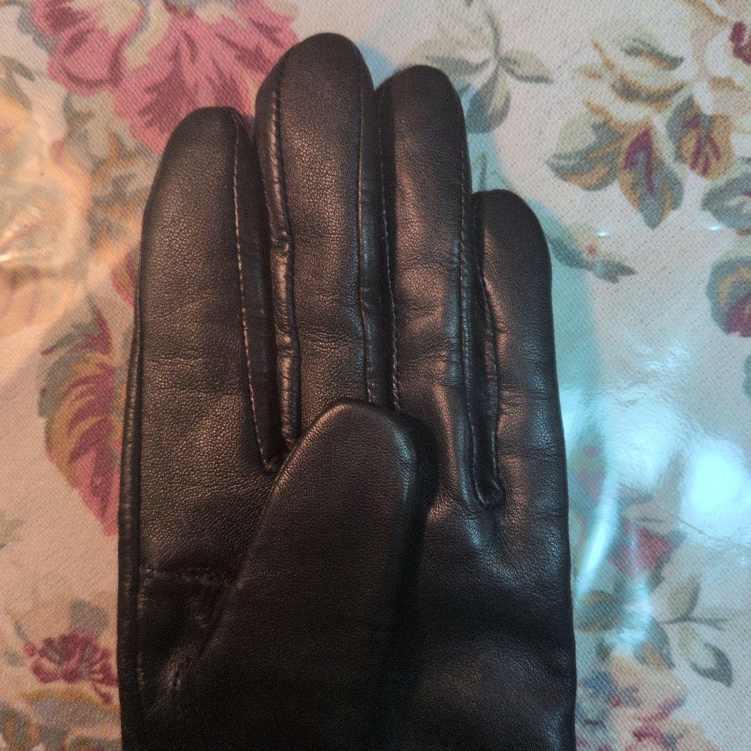 TO BE CHIC ファー付きレザーグローブ　新品タグ付　ブラック