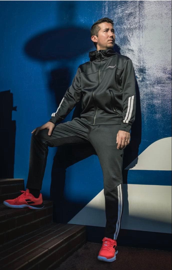 バボラ2025新作ウォームアップ上下セット　ブラック