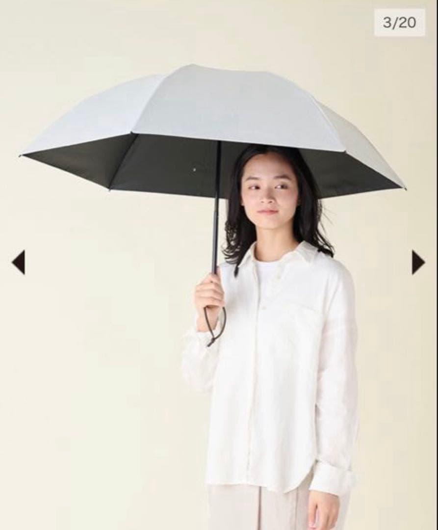 バレン SUN BARRIER100 折りたたみ日傘 ３段折 moku