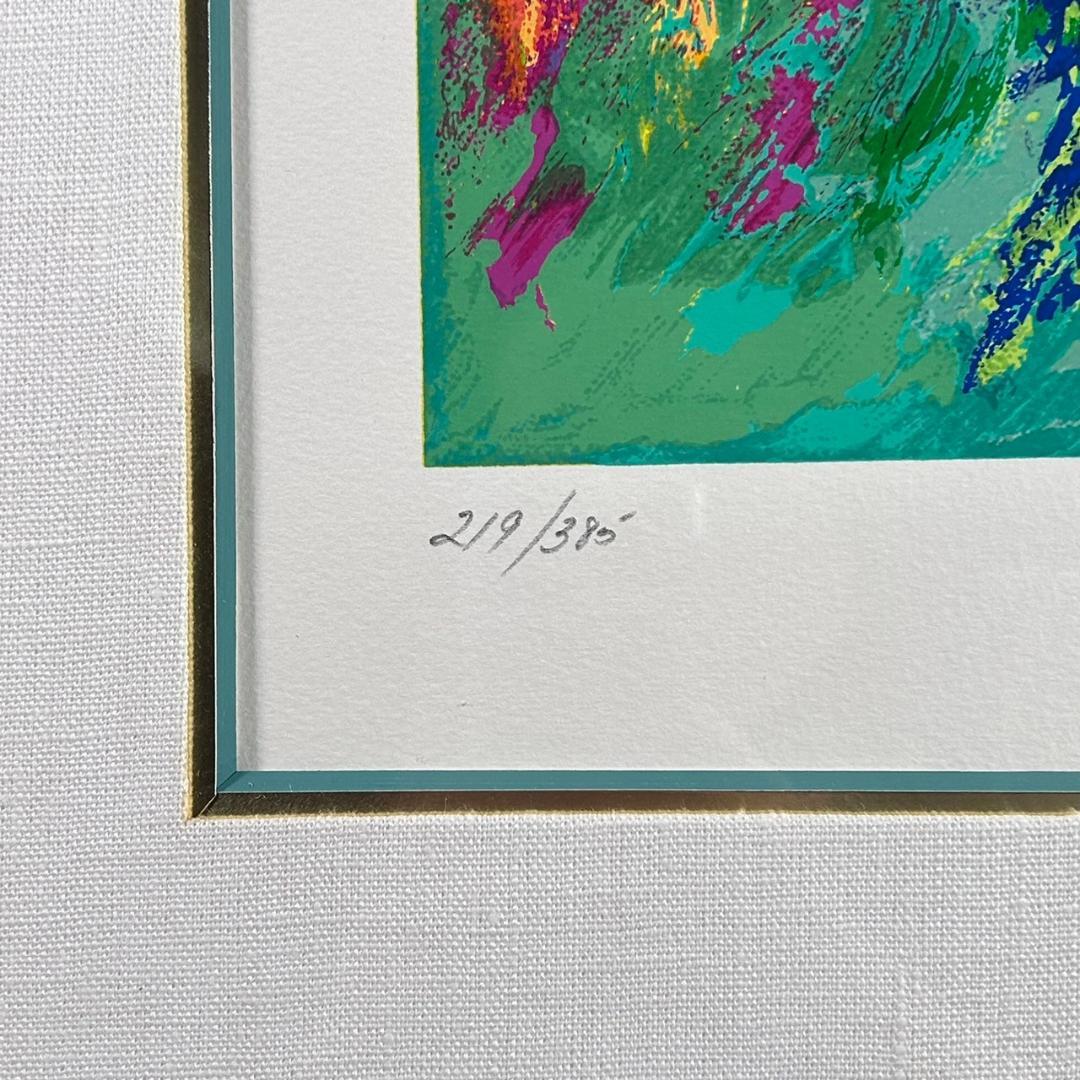 美品 リロイ・ニーマン「ライオンと雌ライオン」シルクスクリーン 直筆サイン入