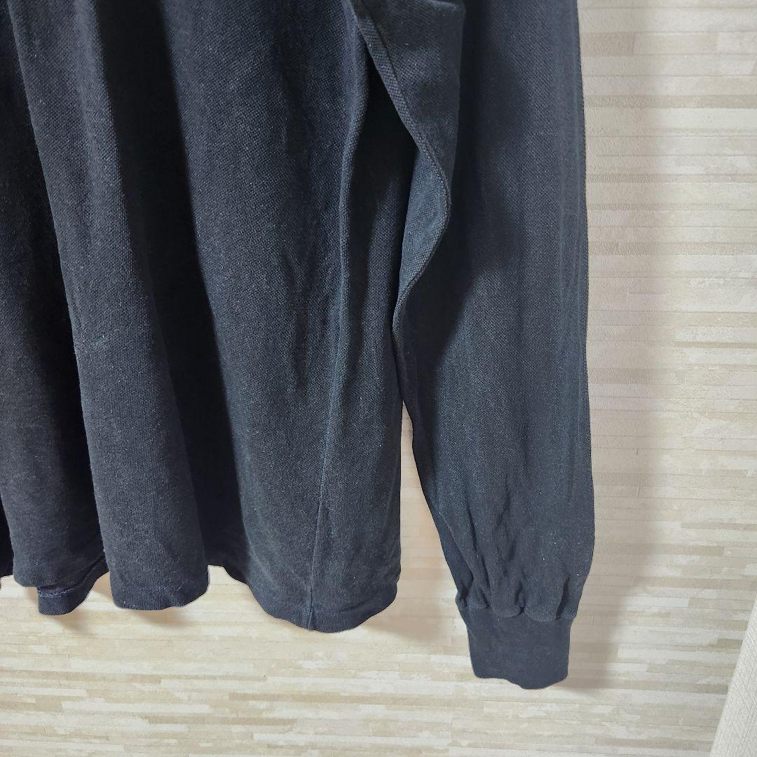 LACOSTE フランス製 長袖ポロシャツ ブラック 4