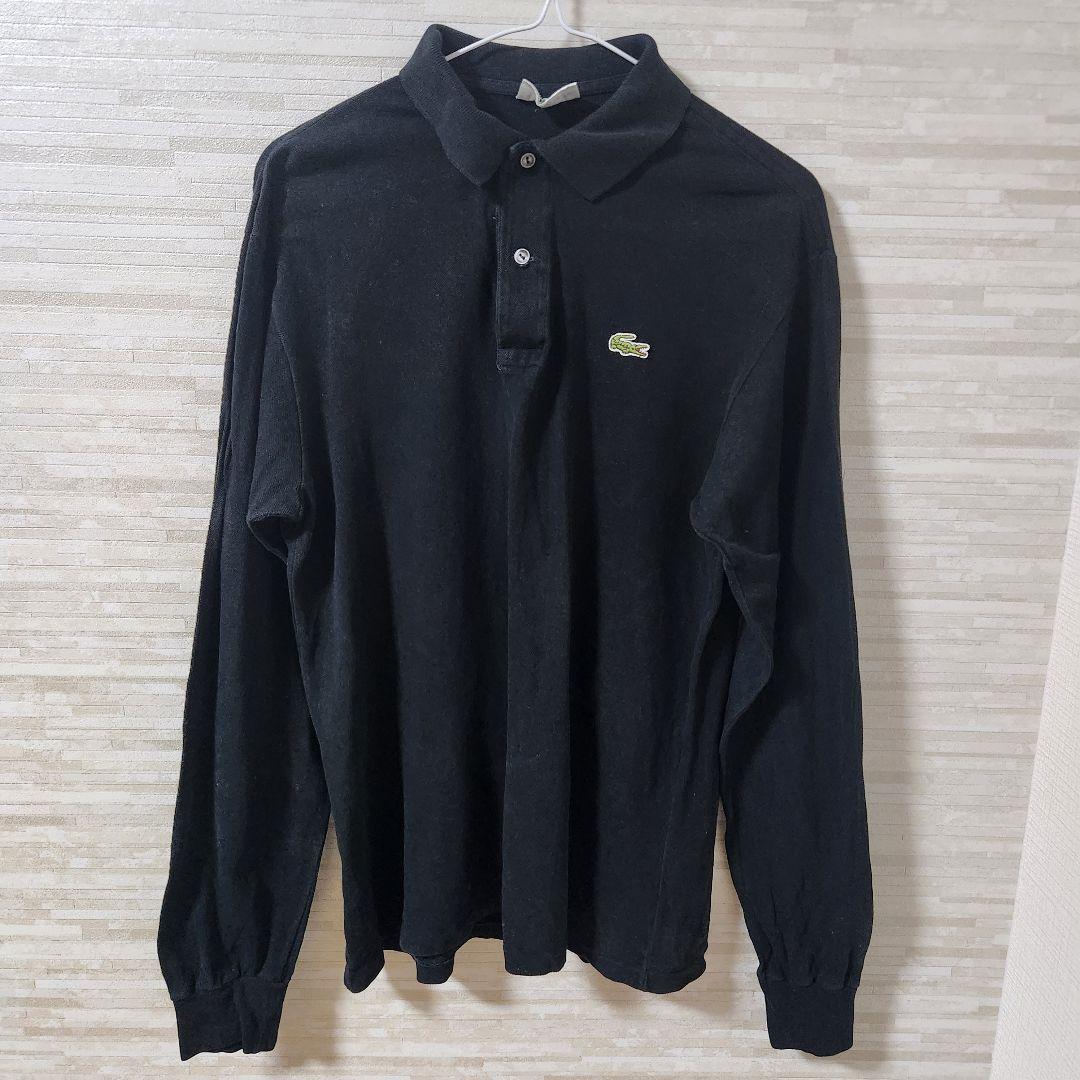 LACOSTE フランス製 長袖ポロシャツ ブラック 4