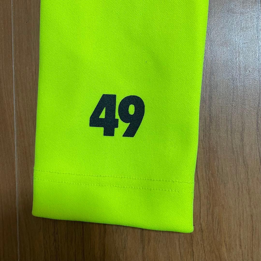 TFW49 モックネック　長袖　イエロー　S junhashimoto ゴルフ