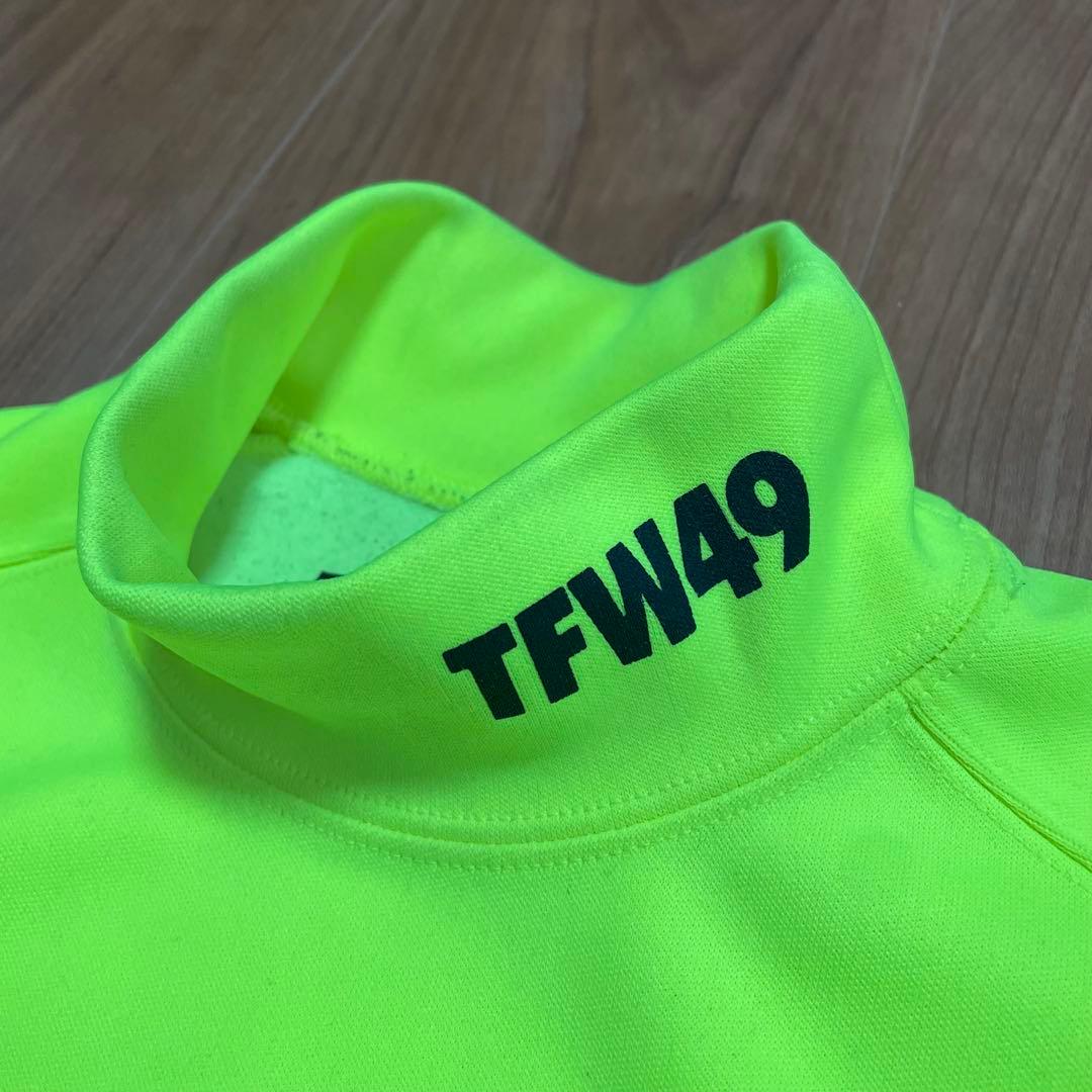 TFW49 モックネック　長袖　イエロー　S junhashimoto ゴルフ