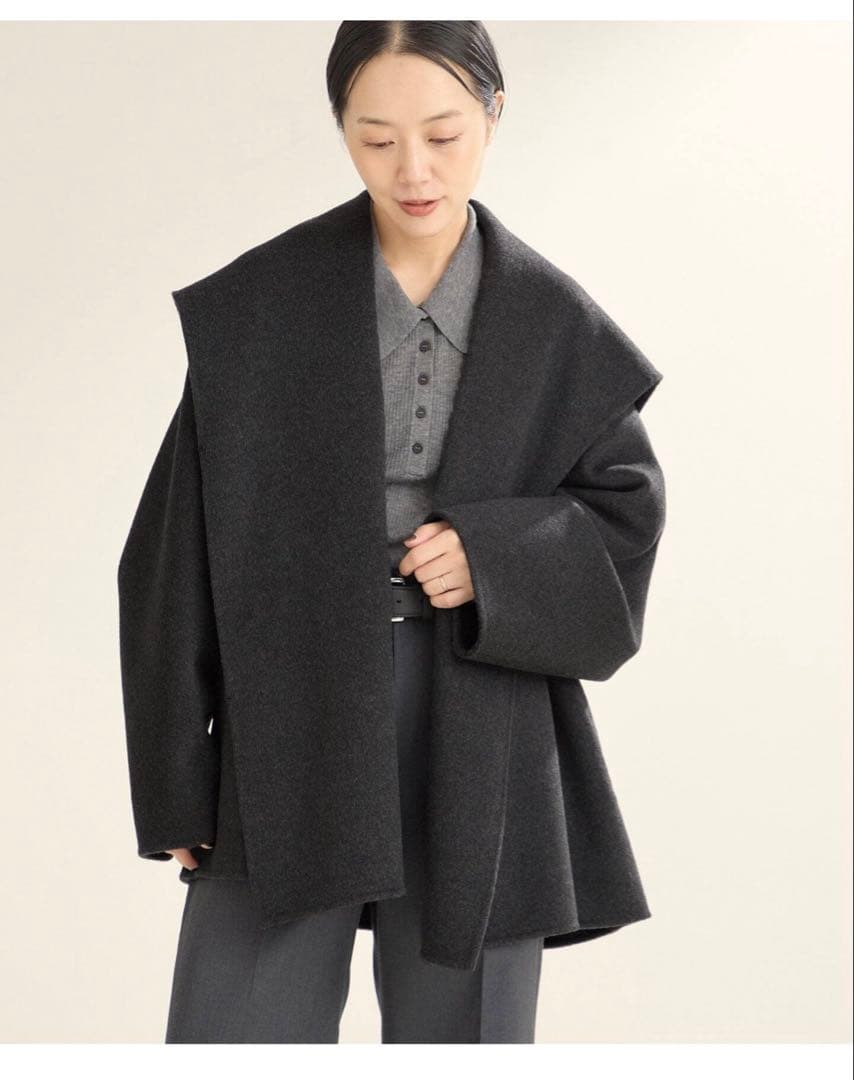 Plage プラージュ　ハミルトンドレープミドルコート　サンプル品