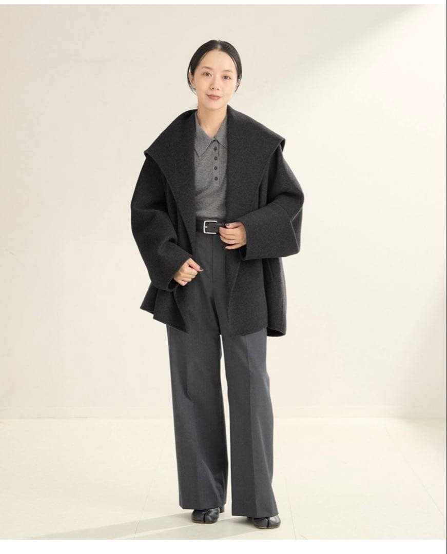 Plage プラージュ　ハミルトンドレープミドルコート　サンプル品