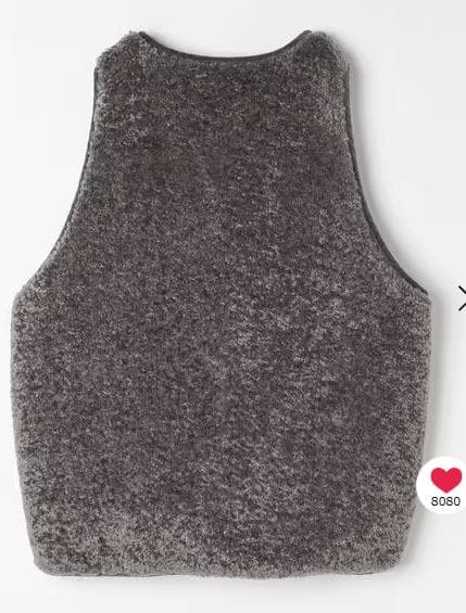 【今季完売品】未使用　アソートファーベスト　チャコール