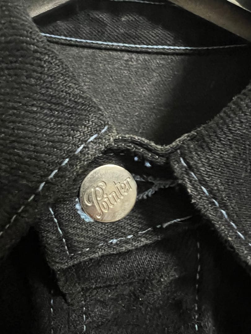 希少カラー「USA製」POINTER ブラックデニム　カバーオール　ポインター