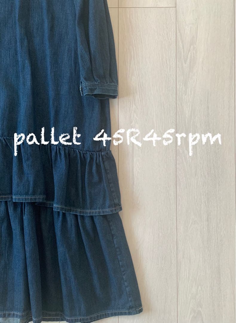 45R45rpm 本日専用です　45プチデニムのティアードフリル ドレス