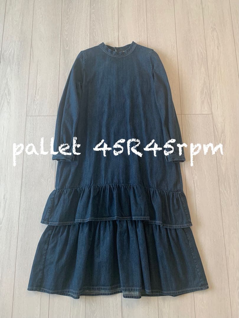 45R45rpm 本日専用です　45プチデニムのティアードフリル ドレス