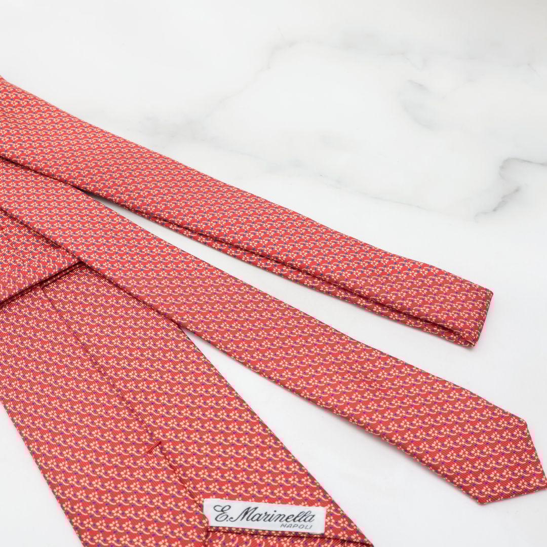 マリネッラ 朱色 ネクタイ