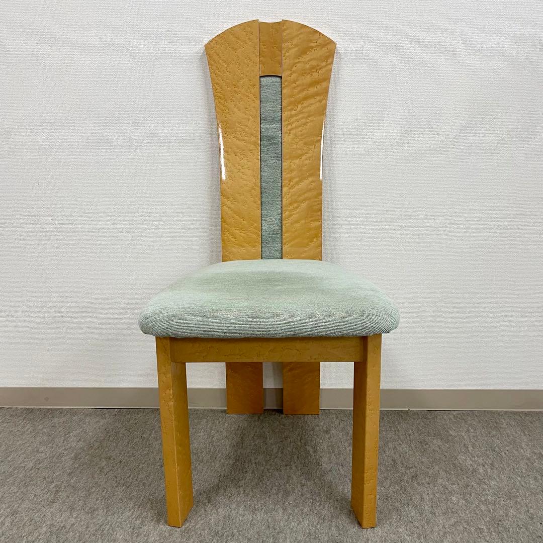 大塚家具【松創】(府中) ダイニングチェア \"バーズアイメイプル\" No.1