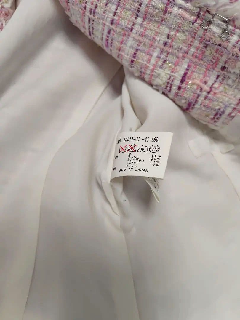 ANAYI アナイ ツィード ジャケット ピンク系 未使用