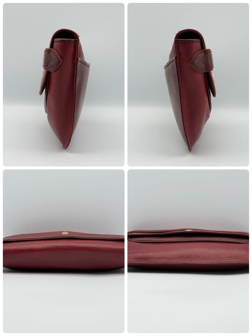 ✨美品✨カルティエ マストライン ボルドー クラッチバッグ Gカード付