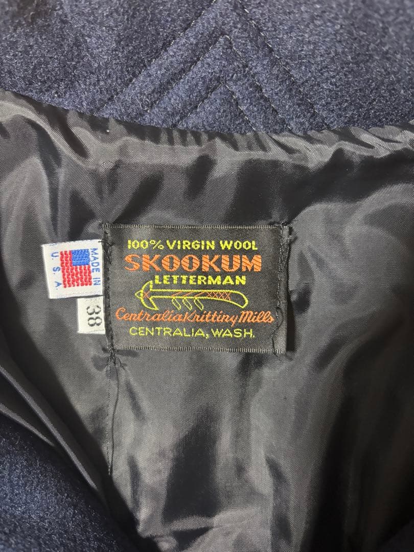 SKOOKUM スクーカム スタジャン コート 38 USA