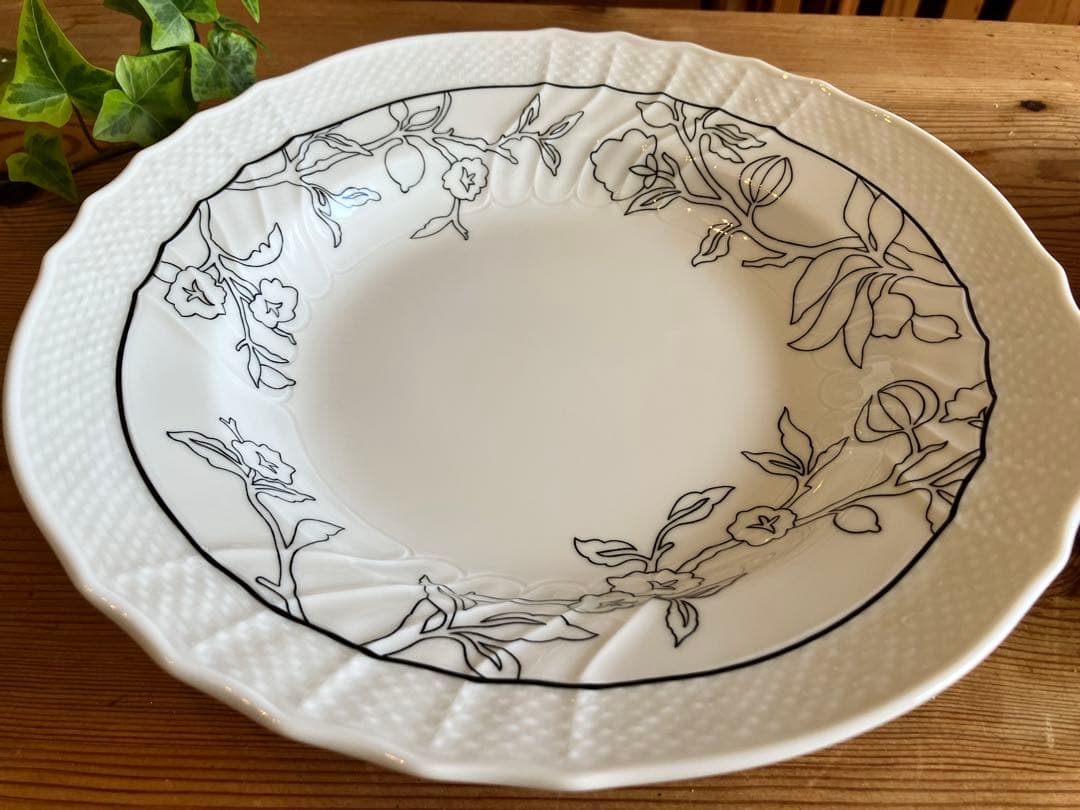 ジノリ　ベッキオラマージュノア　24スーププレート×2