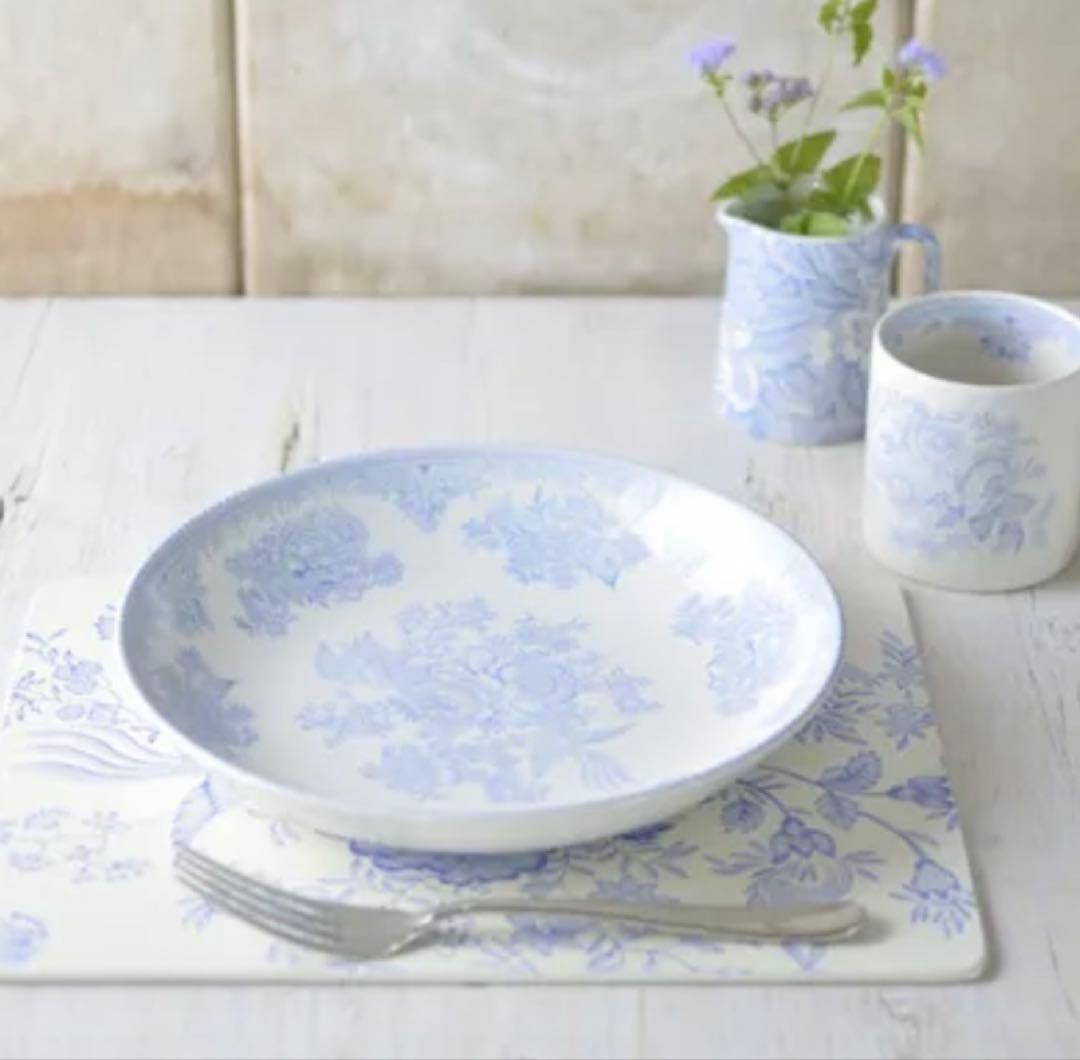 【新品未使用】バーレイ ブルーアジアティックフェザンツ パスタプレート2枚セット