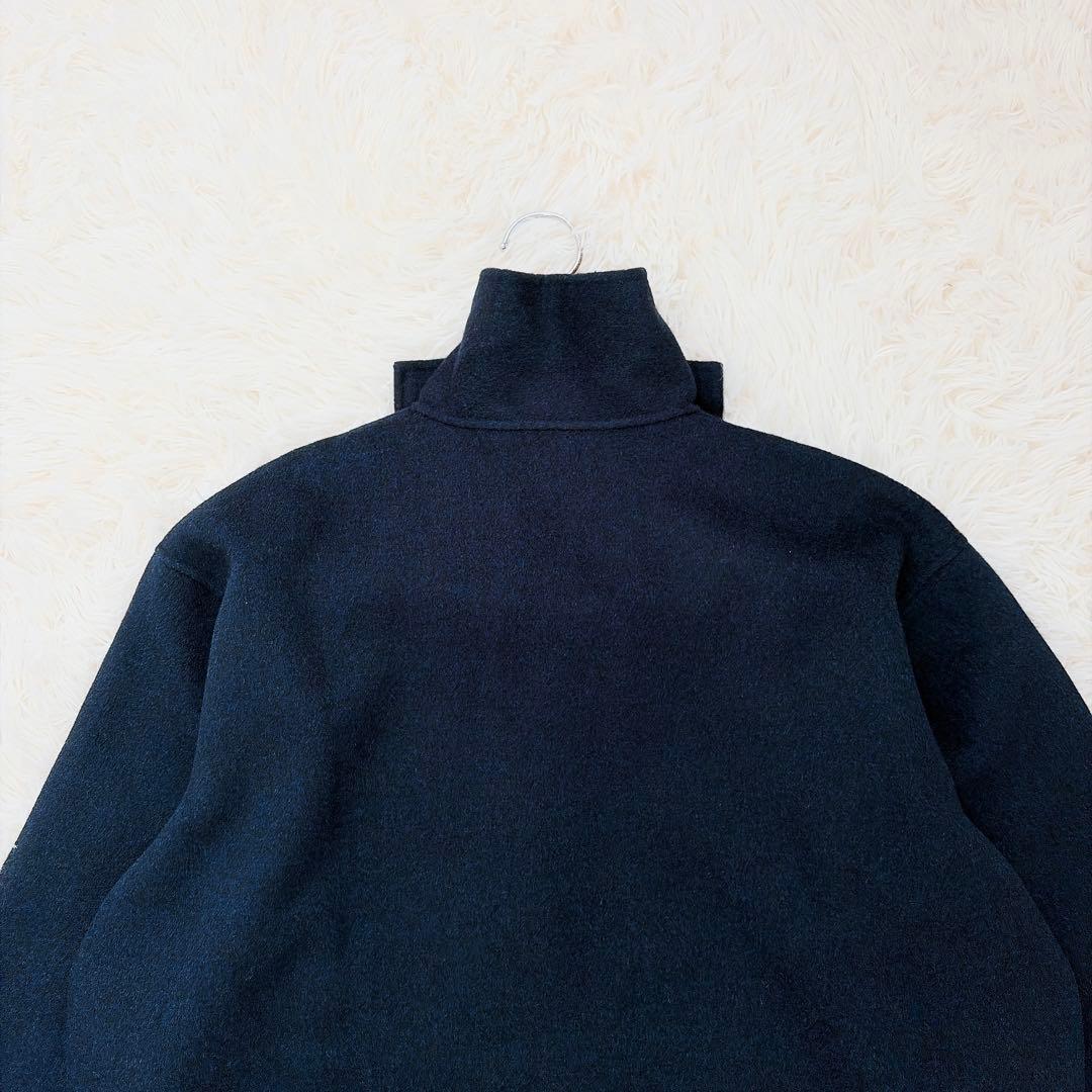 【美品】ソフィードール　ラムウールカシミヤリバーショートコート　ネイビー