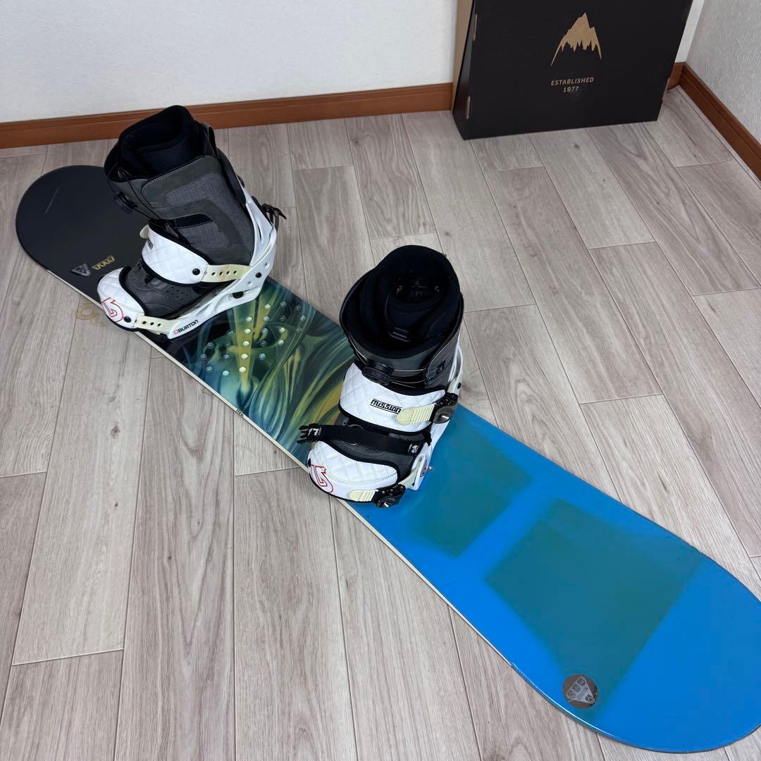 専用Burton スノーボードセット 149cm RIDE 25cm
