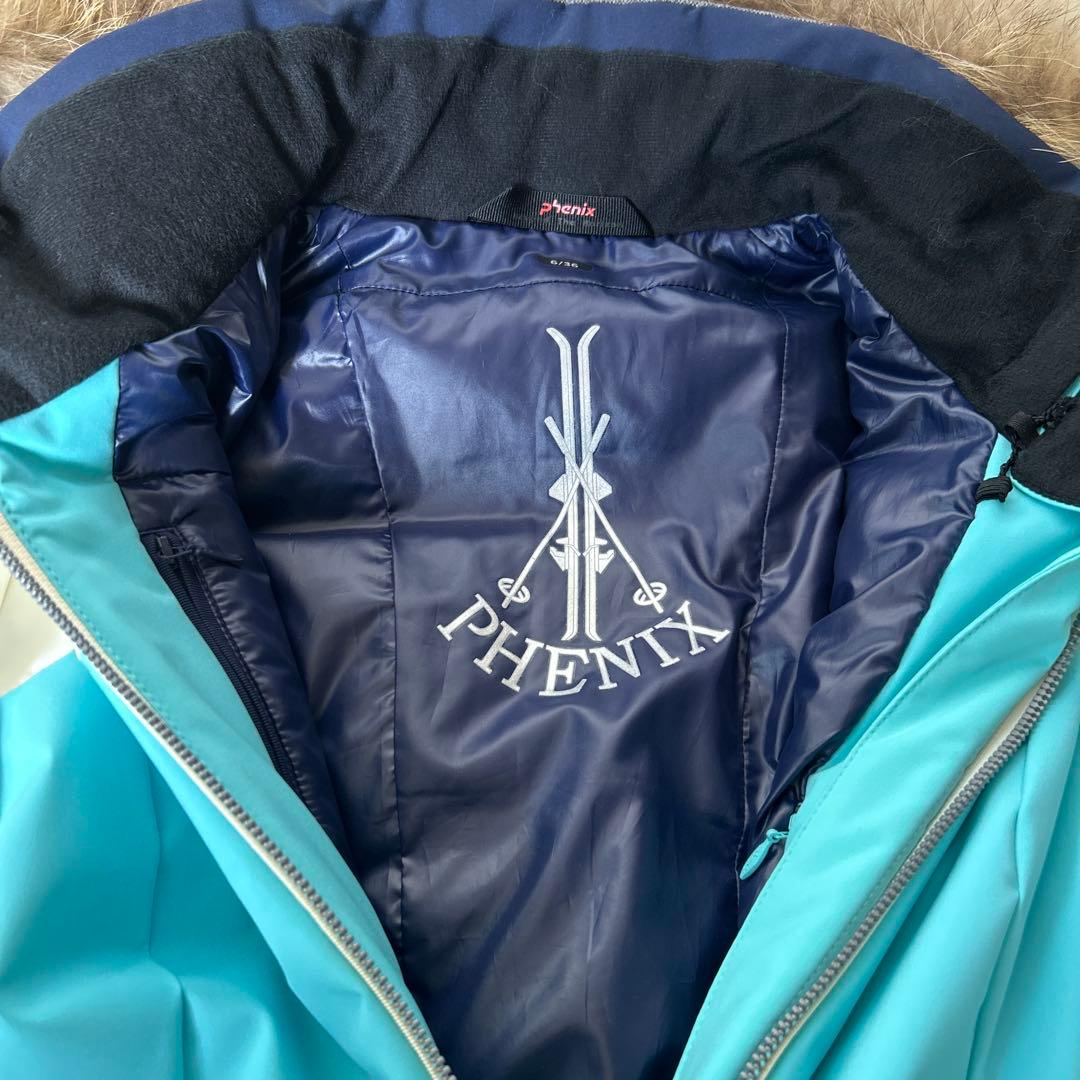 フェニックス スキーウェア S ジャケット ホワイト×ブルー系