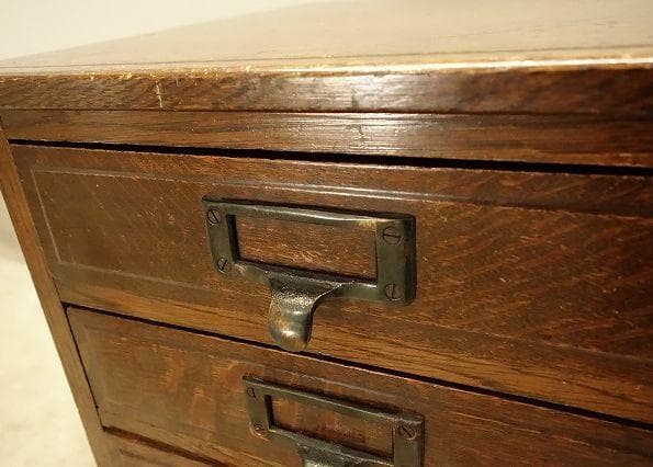 昭和レトロ 小引き出し 5段 5杯 小抽斗 木製 木箱 古家具 収納