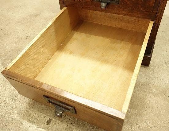 昭和レトロ 小引き出し 5段 5杯 小抽斗 木製 木箱 古家具 収納